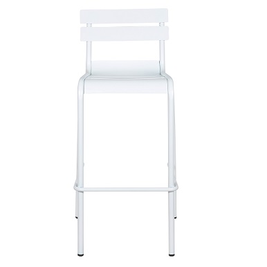 M-94533 Metal Bar Stool Frosted White