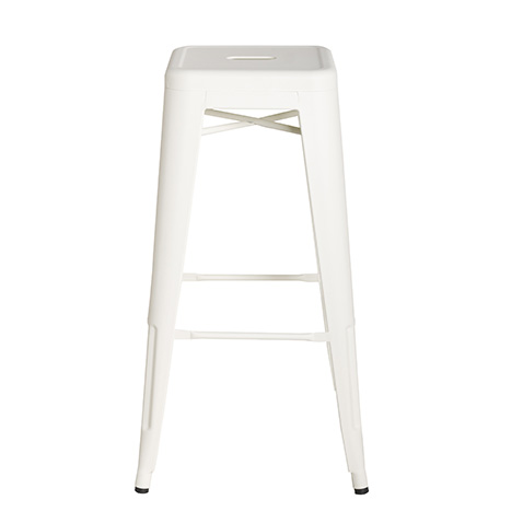 M-94115 Metal Barstool Frosted White