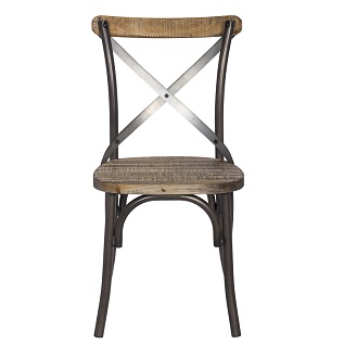 M-74541 Chair Matt Gunmetal with Walnut Wood Seat