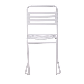 M-72556 Metal Chair Frosted White 