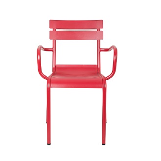 M-74534 Metal Chair Frosted Red