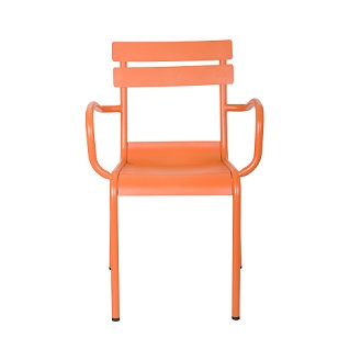 M-74534 Metal Chair Frosted Orange