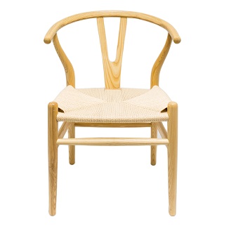 JY-102 Old Color Wood Chair with yellow string  seat
