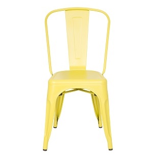 M-74522 Metal Side Chair Frosted Lemon