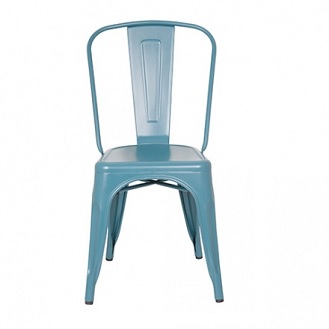 M-74522 Metal Side Chair Frosted Teal