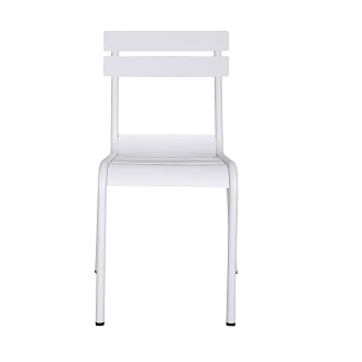 M-74533 Metal Chair Frosted White