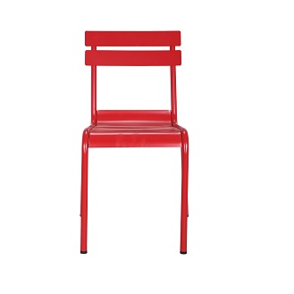 M-74533 Metal Chair Frosted Red