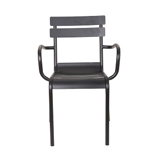 M-74534 Metal Chair Frosted Black