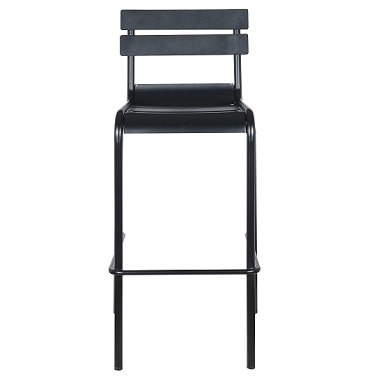 M-94533 Metal Bar Stool Frosted Black