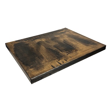 Dark Bronze Solid Elm Wood Table Top 