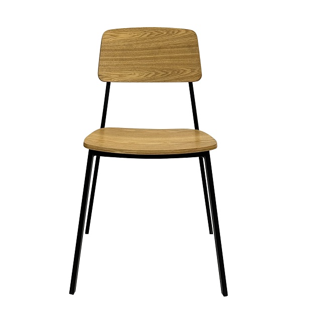 Metal 2543 Chair Natural Color Laminated Seat